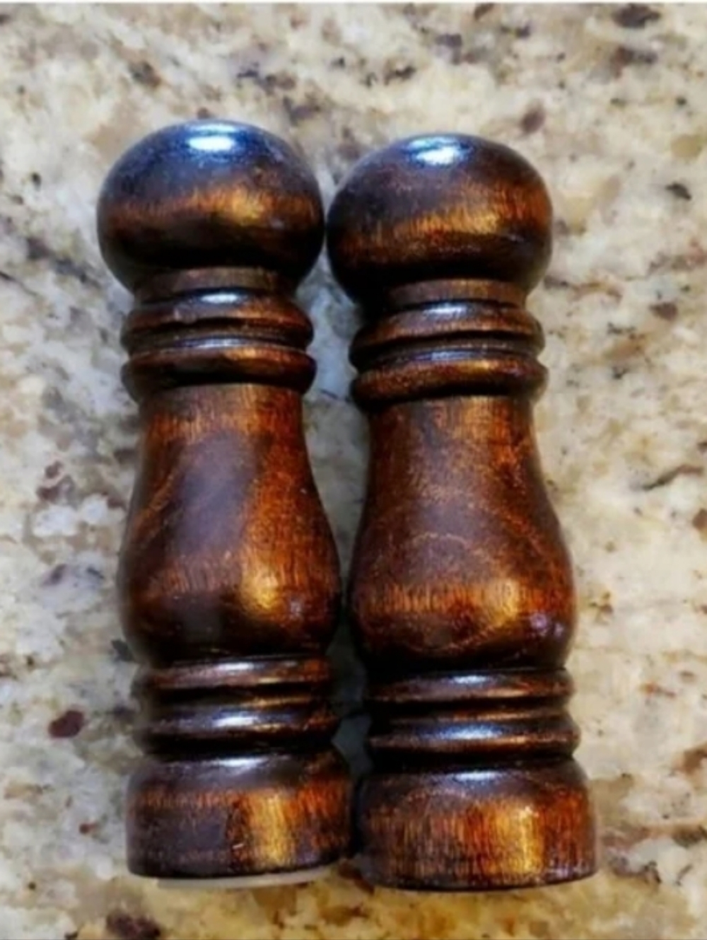 Vintagw Wooden Salt & Pepper Shakers